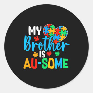 Autismus-Bewusstsein Autism Squad Unterstützung To Runder Aufkleber