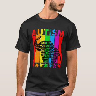 Autismus-Bewusstsein Autismus Elefant Unterstützun T-Shirt