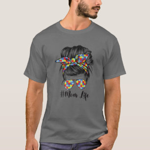 Autismus Bewusstsein Autismus Mama Leben Messing H T-Shirt