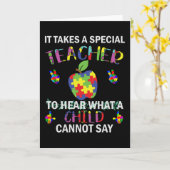 Autismus Bewusstsein Autismus Sonderlehrer Karte (Gelbe Blume)