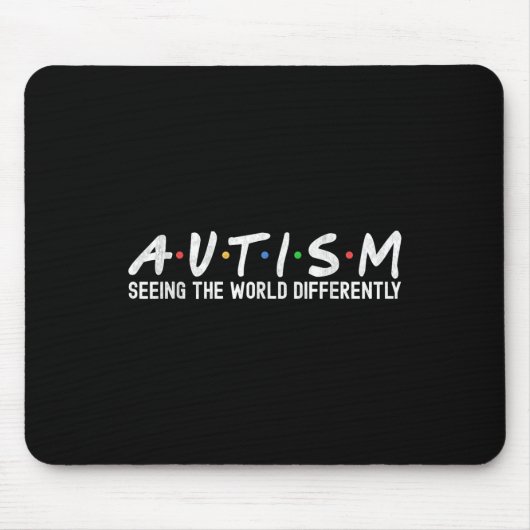 Autismus Bewusstsein Autismus Squad Unterstützung Mousepad (Vorne)