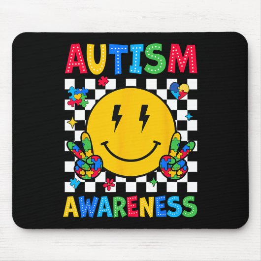 Autismus Bewusstsein Autismus Squad Unterstützung  Mousepad (Vorne)