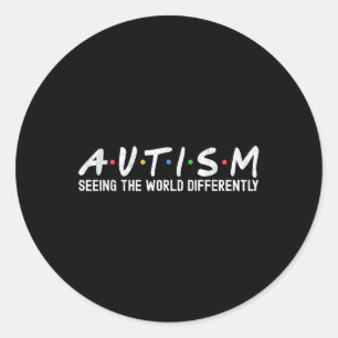 Autismus Bewusstsein Autismus Squad Unterstützung Runder Aufkleber