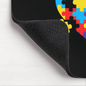 Autismus-Bewusstsein Autismus-Unterstützung Männer Mousepad (Ecke)