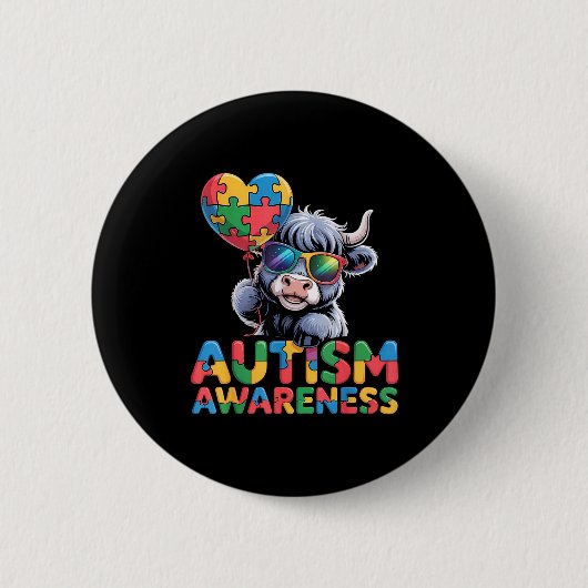Autismus-Bewusstsein autistisch Button (Vorderseite)