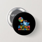Autismus-Bewusstsein autistisch  Button (Vorne & Hinten)