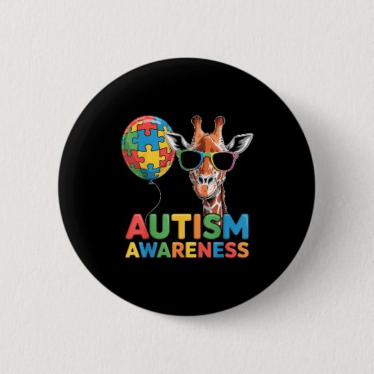 Autismus-Bewusstsein autistisch Button (Vorderseite)