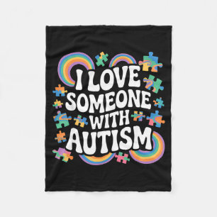 Autismus-Bewusstsein autistisch Fleecedecke
