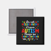 Autismus Bewusstsein Autistisch Ich bin nicht fals Magnet (Vorderseite/Rückseite)