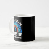 Autismus-Bewusstsein autistisch Kaffeetasse (Vorderseite Links)
