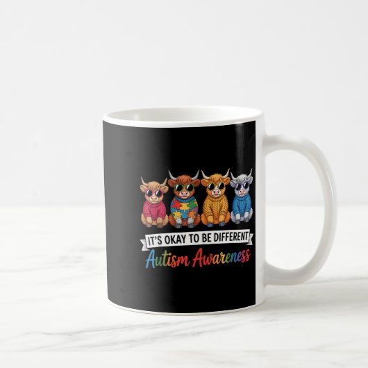 Autismus-Bewusstsein autistisch Kaffeetasse (Rechts)