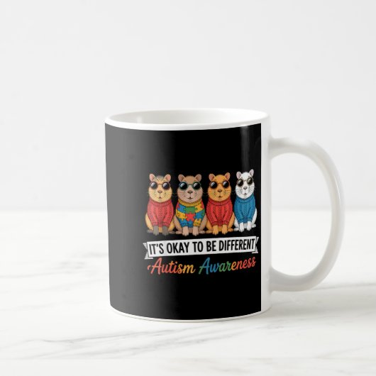 Autismus-Bewusstsein autistisch Kaffeetasse (Rechts)