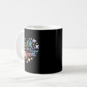 Autismus-Bewusstsein autistisch  Kaffeetasse (Vorderseite Links)