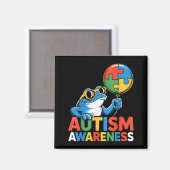 Autismus-Bewusstsein autistisch  Magnet (Vorderseite/Rückseite)
