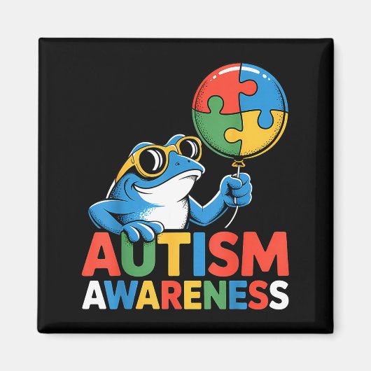 Autismus-Bewusstsein autistisch  Magnet (Vorne)