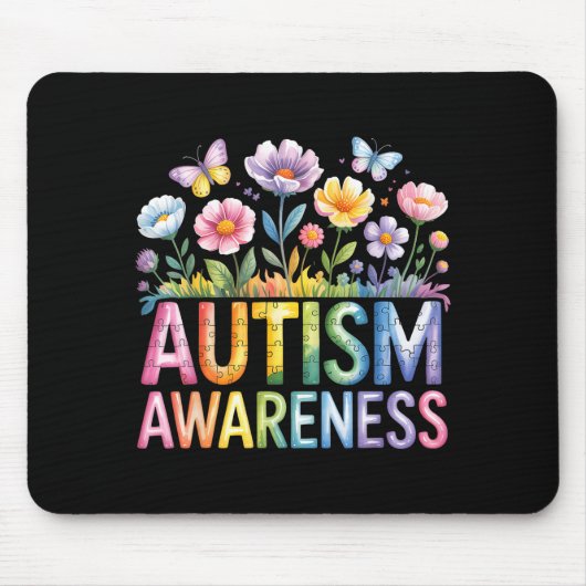 Autismus-Bewusstsein autistisch  Mousepad (Vorne)
