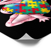 Autismus-Bewusstsein autistisch Poster (Ecke)