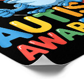 Autismus-Bewusstsein autistisch  Poster (Ecke)