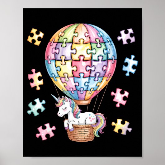 Autismus-Bewusstsein autistisch Poster (Vorne)