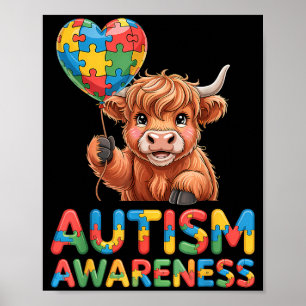 Autismus-Bewusstsein autistisch Poster