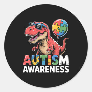 Autismus-Bewusstsein autistisch Runder Aufkleber