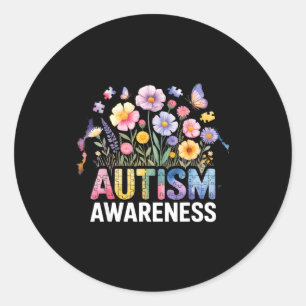 Autismus-Bewusstsein autistisch  Runder Aufkleber
