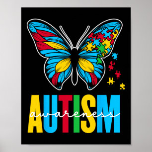 Autismus Bewusstsein Autistische Autisten unterstü Poster