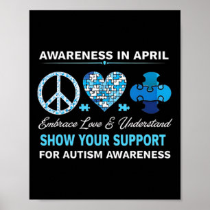 Autismus Bewusstsein Autistische Individuen Autism Poster