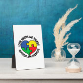 Autismus Bewusstsein Autistische Karriere Fotoplatte (Seite)