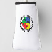 Autismus Bewusstsein Autistische Karriere Golf Headcover (Rotieren 90)