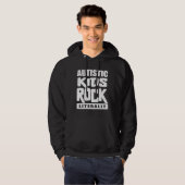 Autismus Bewusstsein Autistische Kinder Rock buchs Hoodie (Vorne ganz)