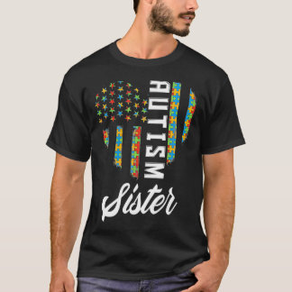 Autismus Bewusstsein Autistische Schwester Brother T-Shirt