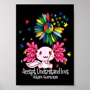 Autismus-Bewusstsein , Axolotl Poster