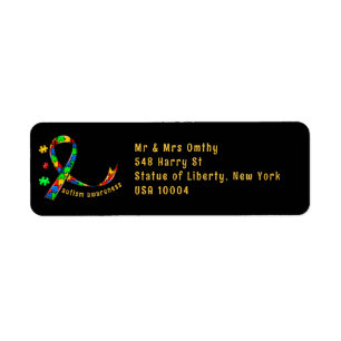 Autismus Bewusstsein Band Puzzle Stück-Sparer