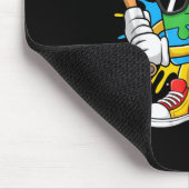 Autismus-Bewusstsein Baseball-Drip-Eiscreme-Puzzle Mousepad (Ecke)