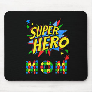 Autismus-Bewusstsein bei Frauen für Superhelden-Mu Mousepad