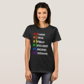Autismus-Bewusstsein bei Kindern Immer einzigarti T-Shirt (Vorne ganz)