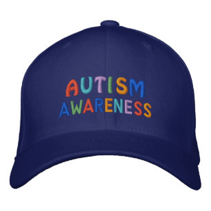 Autismus-Bewusstsein Bestickte Kappe