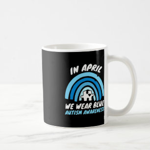 Autismus-Bewusstsein Blau April Liebe Autistischer Kaffeetasse