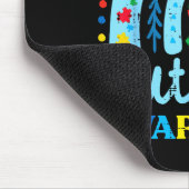 Autismus-Bewusstsein Blaues Regenbogenband Asd Jun Mousepad (Ecke)