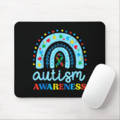 Autismus-Bewusstsein Blaues Regenbogenband Asd Jun Mousepad (Mit Mouse)