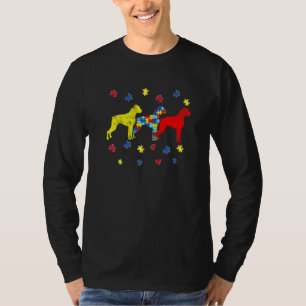 Autismus Bewusstsein Boxer Dog Welpe Autismus Hund T-Shirt