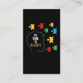 Autismus Bewusstsein Boys Autistic Puzzle Phantast Visitenkarte (Vorderseite)