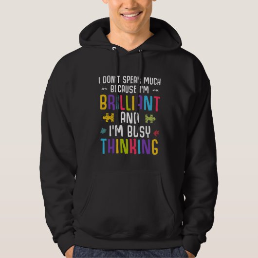 Autismus Bewusstsein Brillantes Autistisches Puzzl Hoodie (Vorderseite)