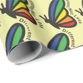 Autismus-Bewusstsein Bunte Butterfly Neurodiversit Geschenkpapier (Rolleneckpunkt)
