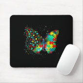 Autismus Bewusstsein Butterfly Peace Lover Geschen Mousepad (Mit Mouse)