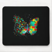 Autismus Bewusstsein Butterfly Peace Lover Geschen Mousepad (Vorne)