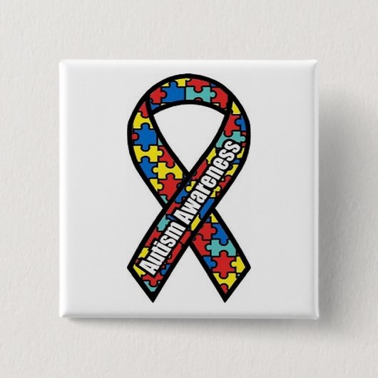 Autismus-Bewusstsein Button (Vorderseite)