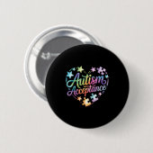 Autismus-Bewusstsein Button (Vorne & Hinten)