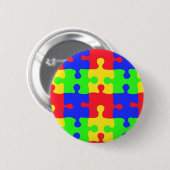 Autismus-Bewusstsein Button (Vorne & Hinten)